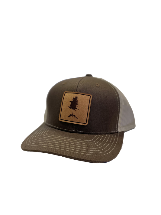 Leather Tree Hat