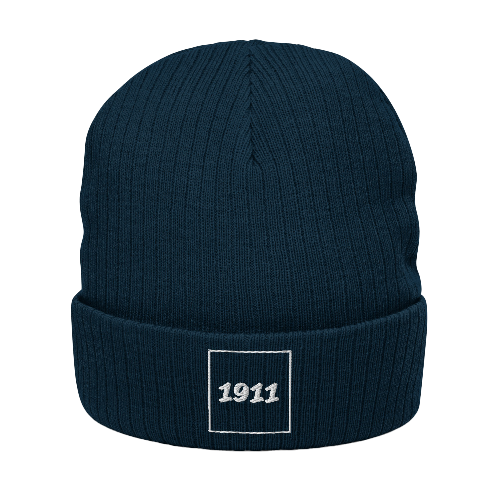 Recycled Cuffed Beanie - 1911 Block