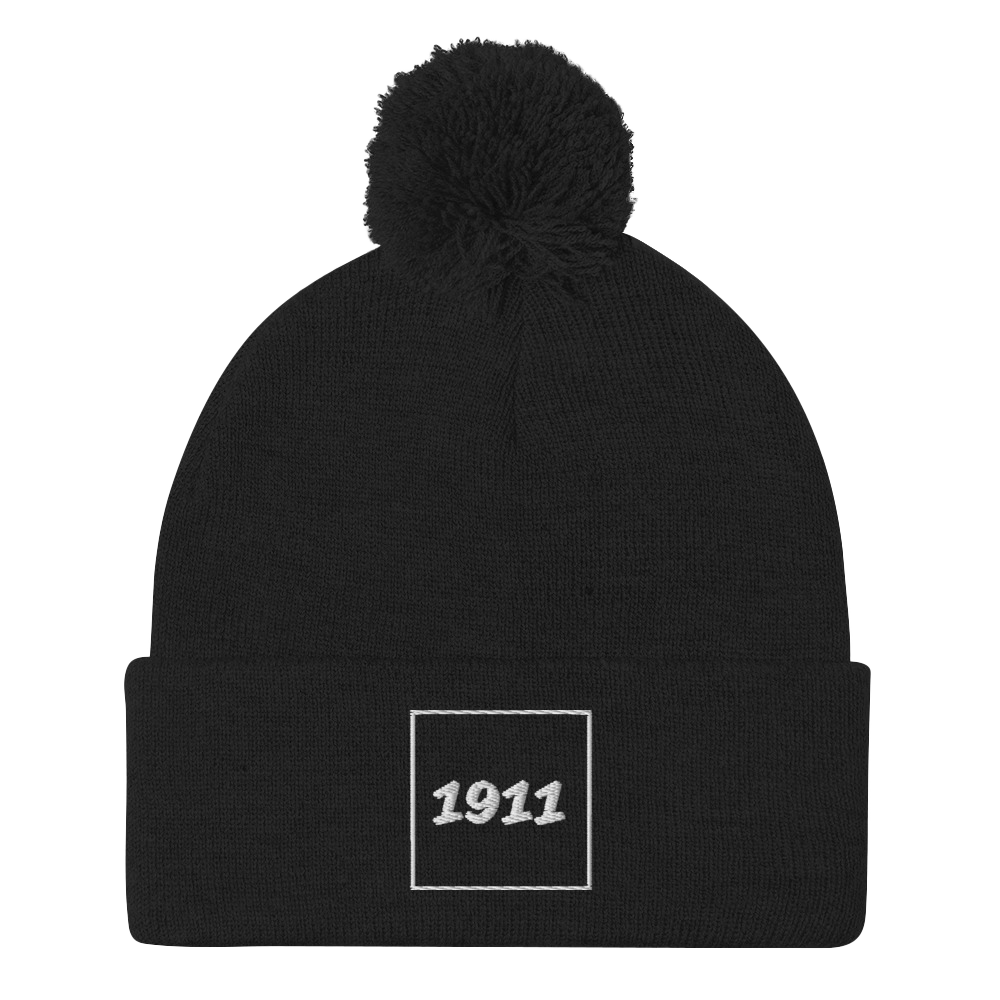 Pom-Pom Beanie - 1911 Block