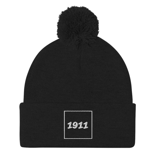 Pom-Pom Beanie - 1911 Block