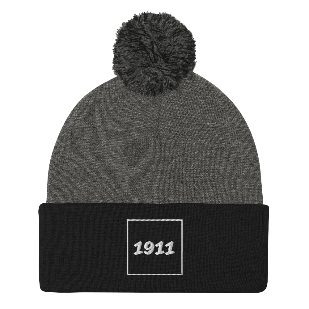 Pom-Pom Beanie - 1911 Block