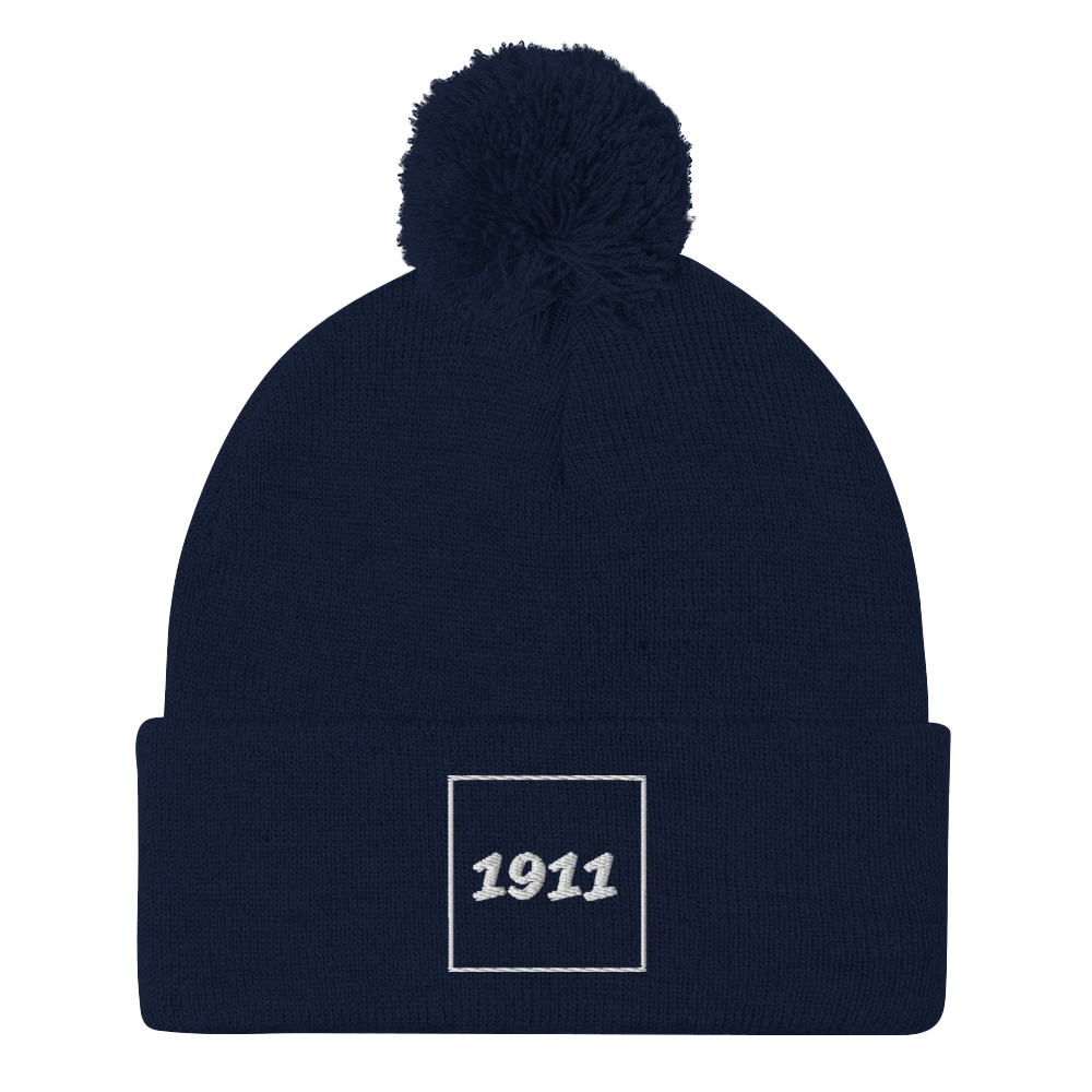 Pom-Pom Beanie - 1911 Block